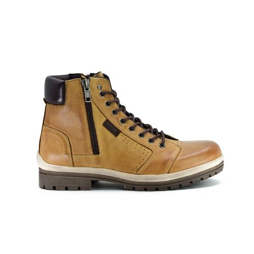 Bota Casual Acordonada de Cuero Hitec Ladies con Cierre