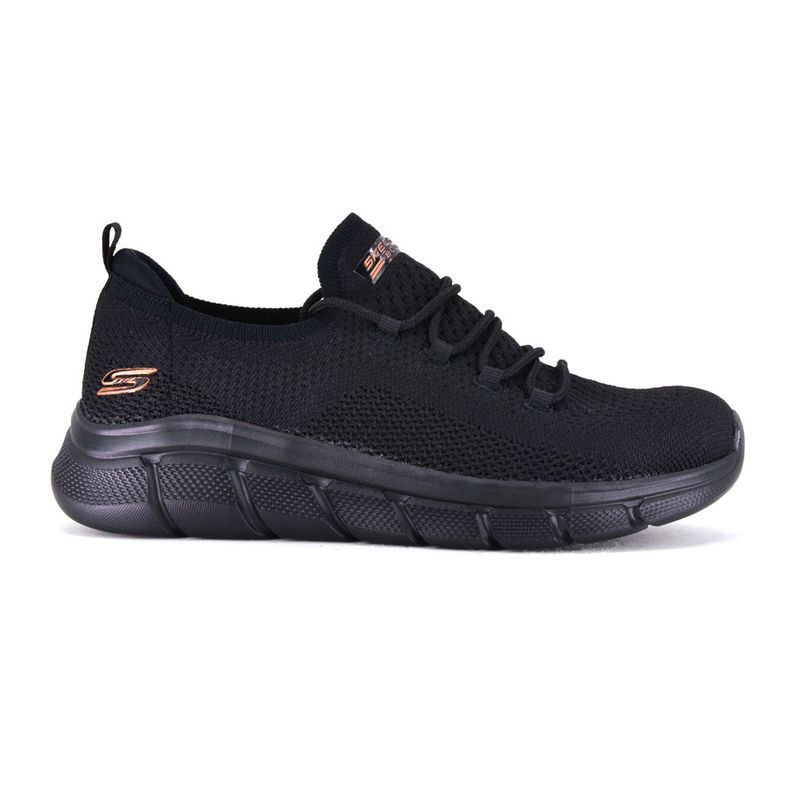 Champion-Deportivo-Skechers-BOBS-Sport-Flex-Connect-Wide-Fit-Horma-Ancha-Black