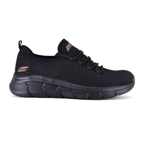 Champion Deportivo Skechers BOBS Sport Flex Connect Wide Fit Horma Ancha Black