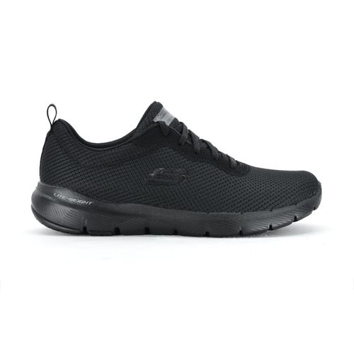 Champion Deportivo Skechers Flex Appeal 3.0 First Insight Wide Fit Horma Ancha All Black
