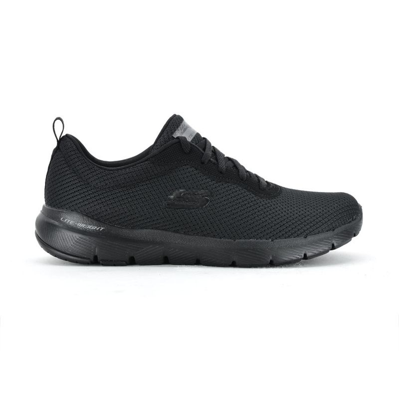 Champion-Deportivo-Skechers-Flex-Appeal-3.0-First-Insight-Wide-Fit-Horma-Ancha-All-Black