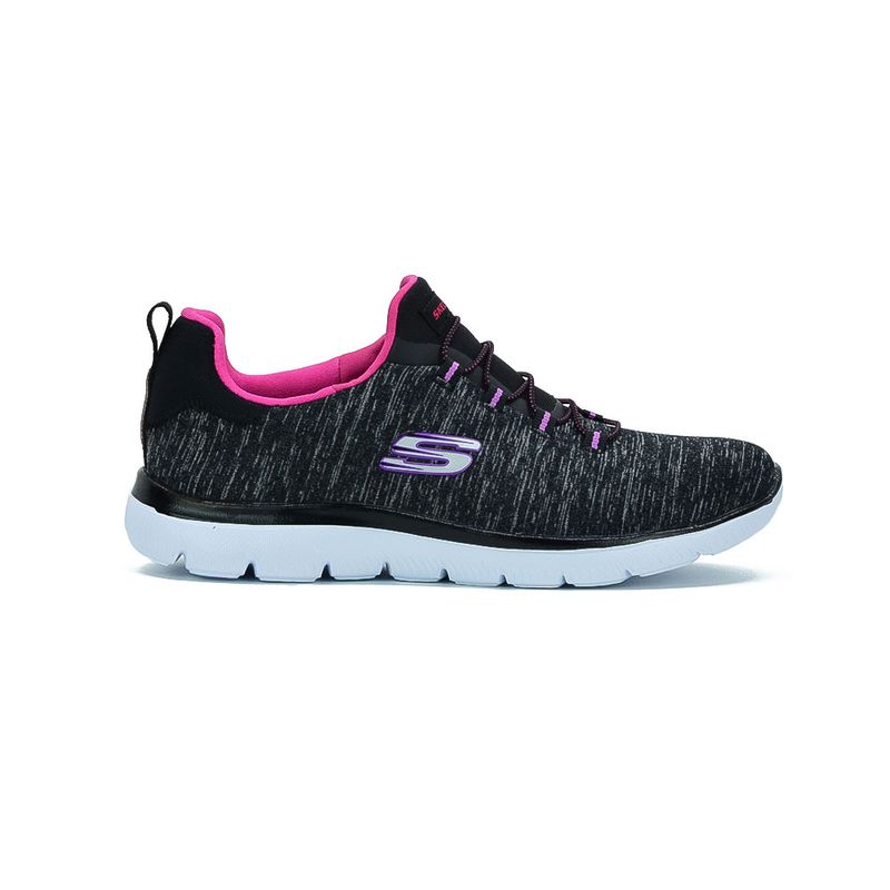 Champion-Deportivo-Skechers-Summits-Quick-Getaway-Black-Pink