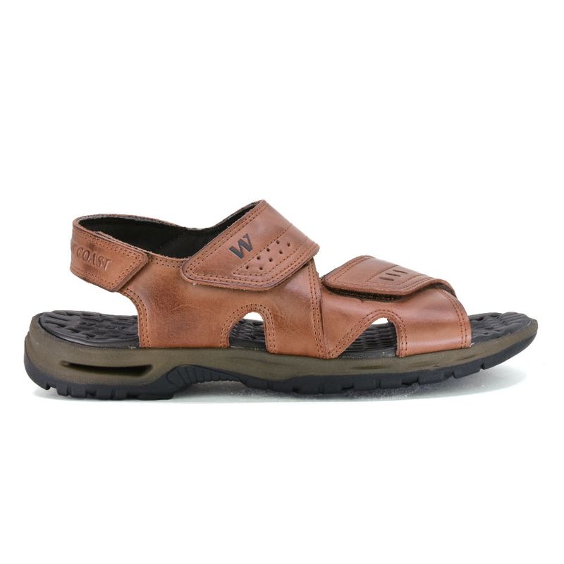 Sandalia-Casual-de-Cuero-West-Coast-con-Doble-Velcro-Whisky