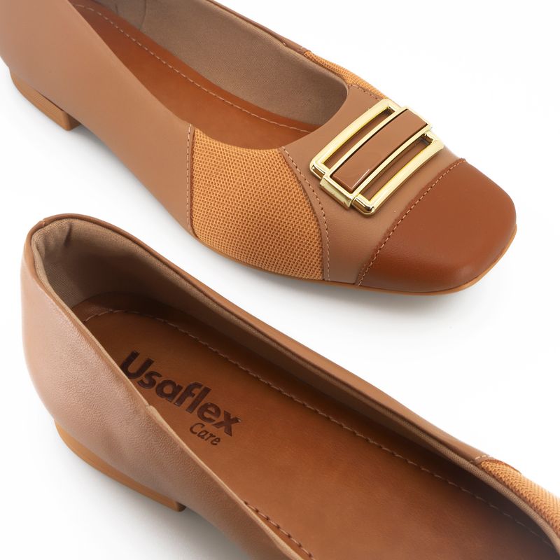 ZapatoCasualdeCueroUsaflexCareJuanetesOnix