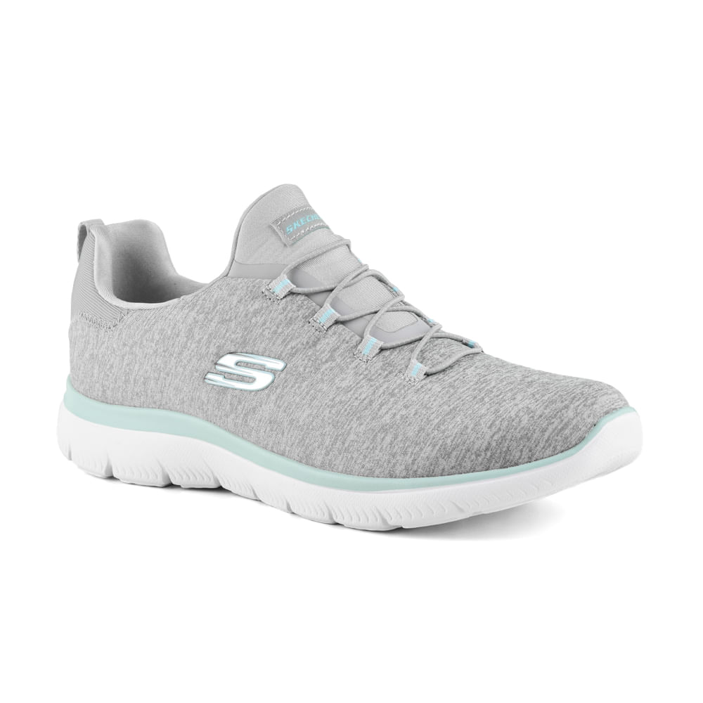 Tenis para caminar de Mujer Skechers Summits gris - Decathlon