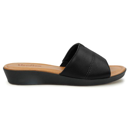 Sandalia Casual de Cuero Usaflex Vanila