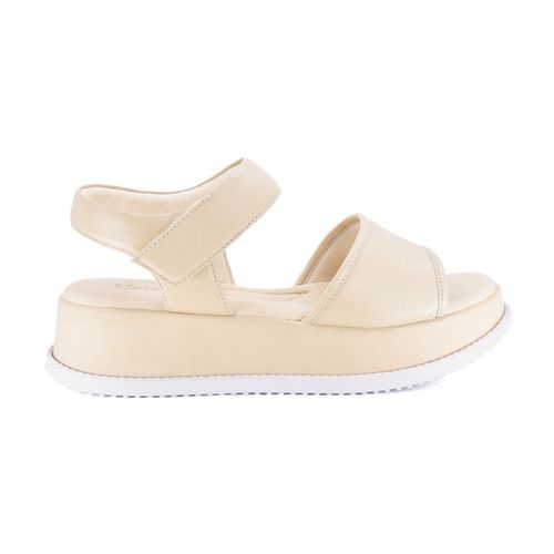 Sandalia Plataforma de Cuero Usaflex Confort con Velcro Track