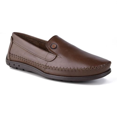 Zapato Casual Mocasín Abierto Pegada Rutero Brown