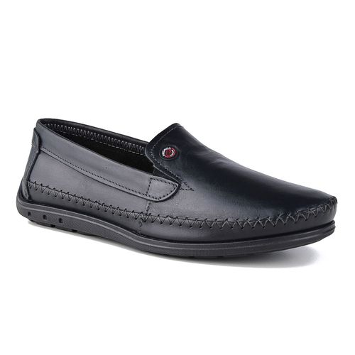 Zapato Casual Mocasín Abierto Pegada Rutero Black