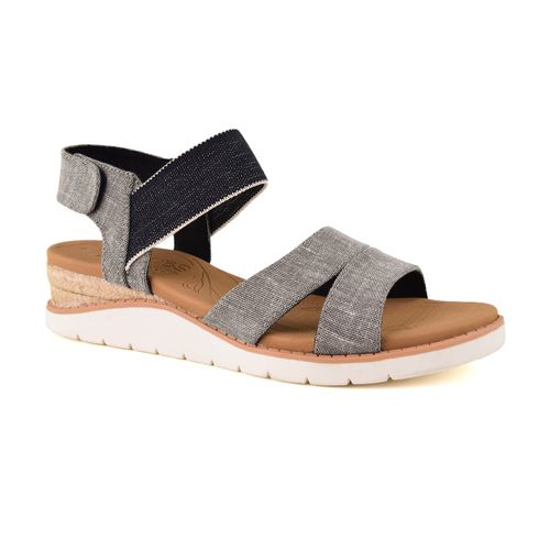 Sandalia Casual Skechers Beach Kiss Bottle Notes Black