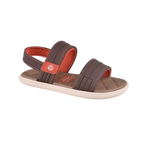 Sandalia Playera de Niños Cartago con Velcro Brown