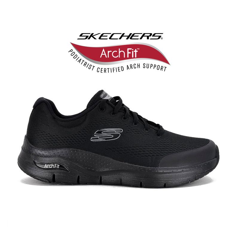 ChampionDeportivoSkechersArchFitWideFitHormaAnchaBlack