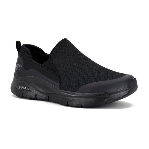 Champion Deportivo Skechers Arch Fit Banlin Wide Fit Horma Ancha Black
