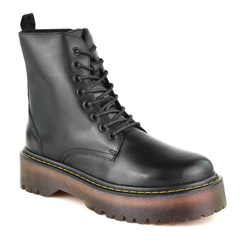 BOTA CASUAL TACO BAJO DE CUERO MARCO DONATTI TIANA
