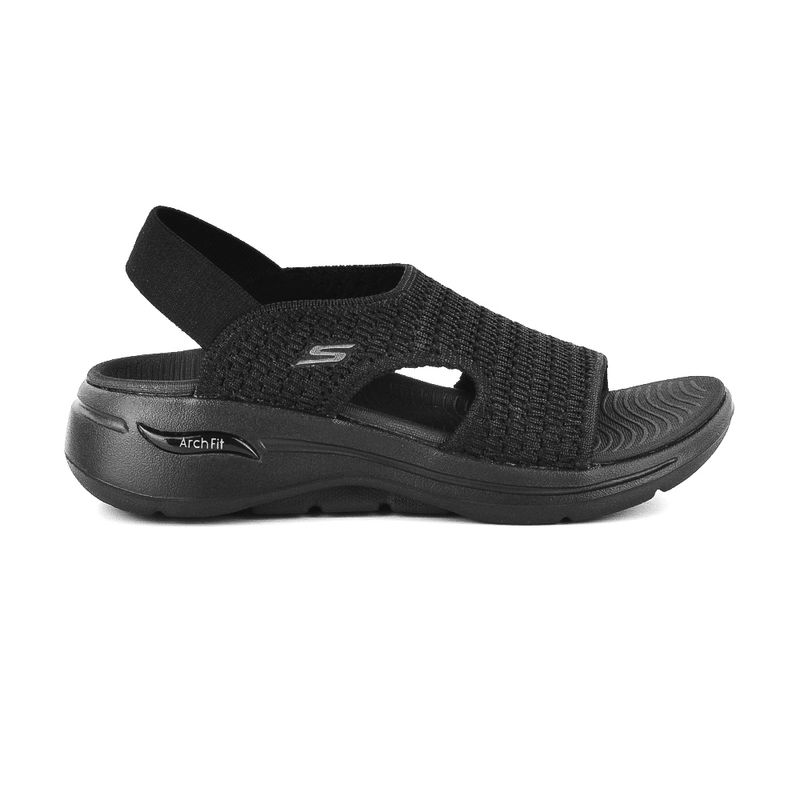 SandaliaCasualSkechersGoWalkArchFitAllBlack