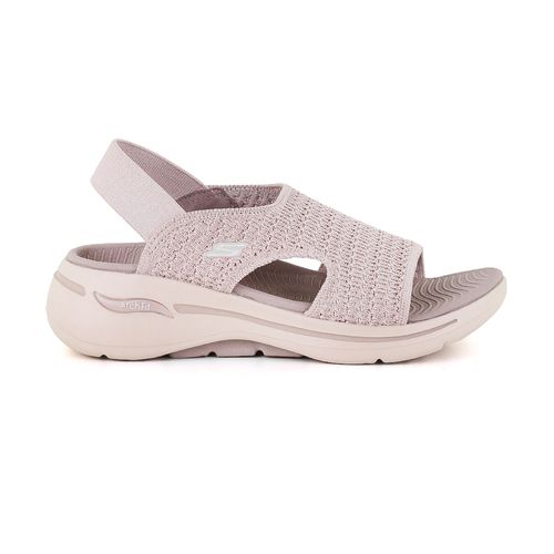 Sandalia Casual Skechers Go Walk Arch Fit Beige