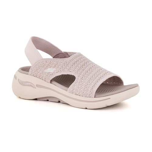 Sandalia Casual Skechers Go Walk Arch Fit Beige