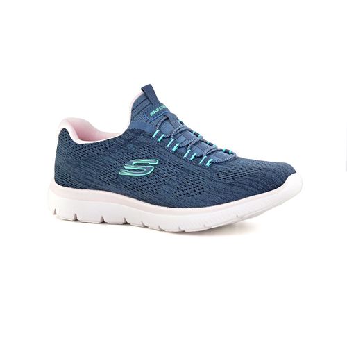 Champion Deportivo Skechers Summits Fun Flair Wide Fit Horma Ancha Navy