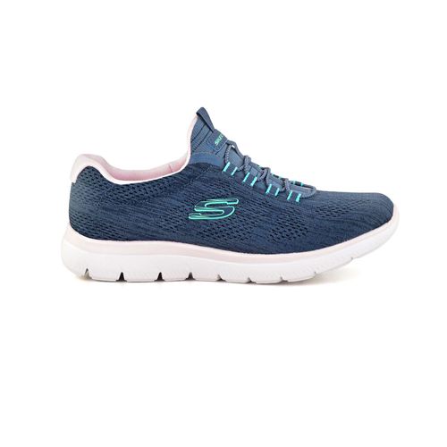 Champion Deportivo Skechers Summits Fun Flair Wide Fit Horma Ancha Navy