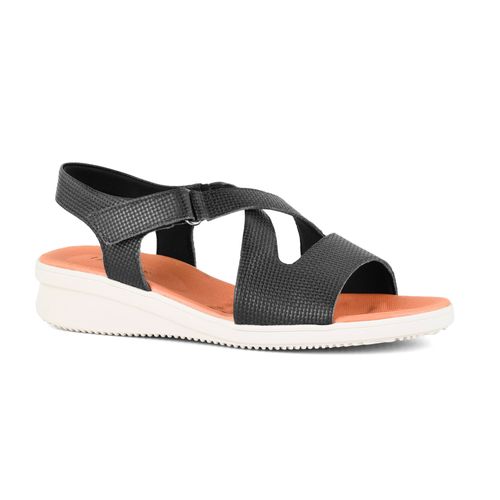 Sandalia Casual de Cuero Usaflex Zip Flex