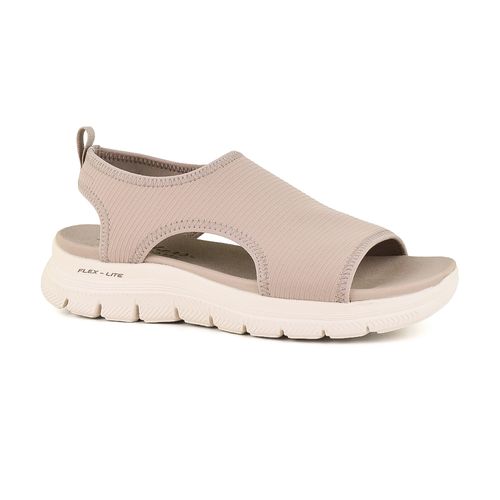 Sandalia Casual Skechers Flex Appeal 4.0 Moon Lines Beige