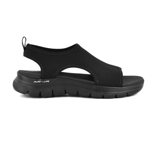 Sandalia Casual Skechers Flex Appeal 4.0 Moon Lines All Black