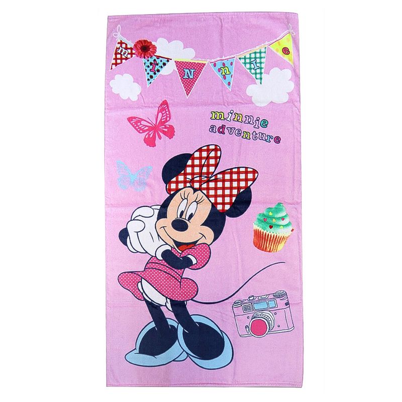 TOALLONINFANTILMINNIEADVENTURE70cmx130cm