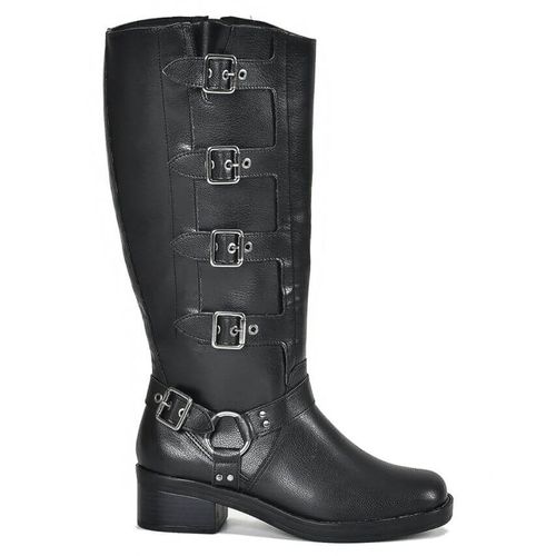 BOTA CAÑA ALTA VIA MARTE CON HEBILLAS MIKLI