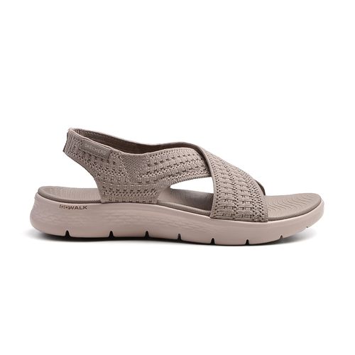 SANDALIA CASUAL SKECHERS GO WALK FLEX BEIG