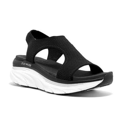 Sandalia Casual Skechers Relaxed Fit D'Lux Walker Retro Sun Black