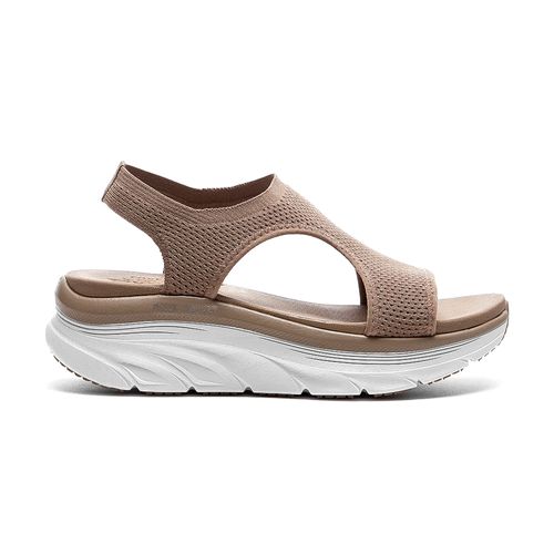 Sandalia Casual Skechers Relaxed Fit D'Lux Walker Retro Sun Beige