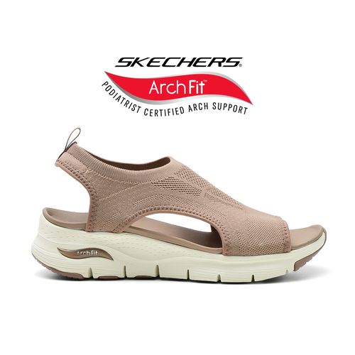 SANDALIA DEPORTIVA CASUAL SKECHERS ARCH FIT CITY CATCH BROWN