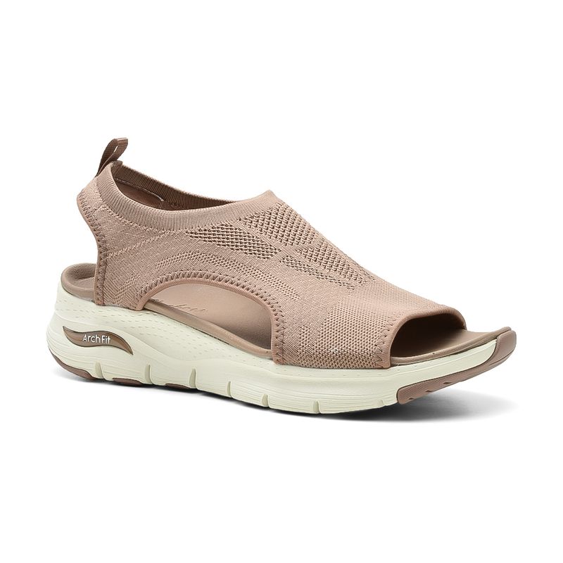 SANDALIADEPORTIVACASUALSKECHERSARCHFITCITYCATCHBROWN