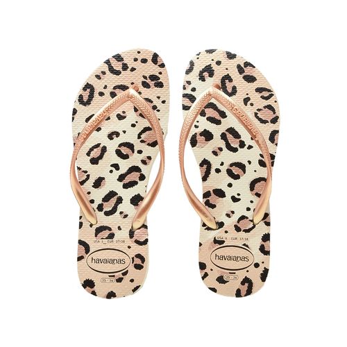 OJOTA CHANCLETA HAVAIANAS ANIMAL PRINT  LADY BEIGE