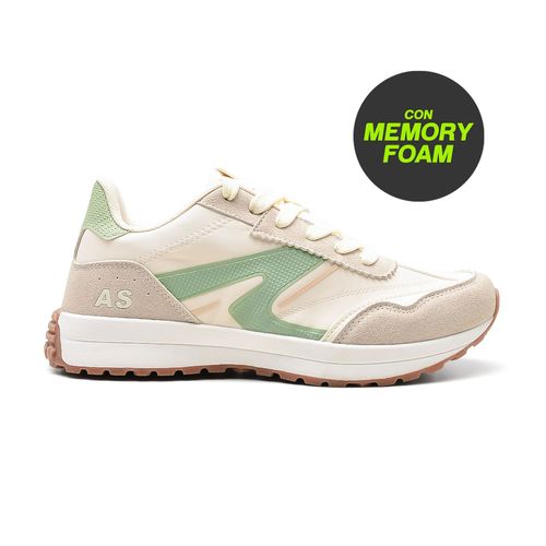 CHAMPION DEPORTIVO AMERICAN SPORT ABRUS LADY TALLES 36 AL 40 WHITE AND GREEN