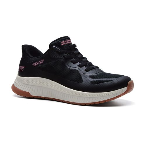 CHAMPION DEPORTIVO SKECHERS SLIP-INS BOBS SQUAD 4 STAPLE LOOK BLACK
