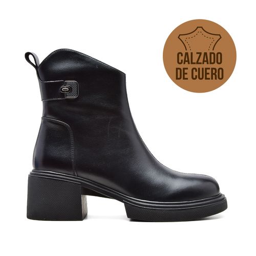 BOTA CASUAL TACO BAJO DE CUERO MARCO DONATTI BECCA