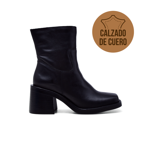 BOTA CASUAL TACO ALTO DE CUERO MARCO DONATTI KACE