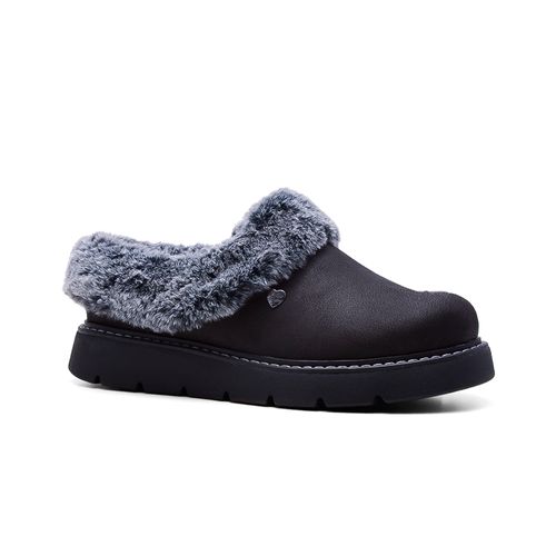 ZUECO CASUAL SKECHERS BOBS KEEPSAKES LITE COZY BLEND BLACK
