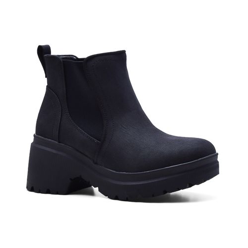 BOTA CASUAL TACO ALTO SKECHERS BOBS TANGO BLACK