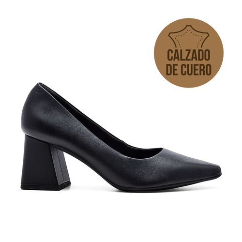 ZAPATO CASUAL TACO ALTO DE CUERO USAFLEX JANA