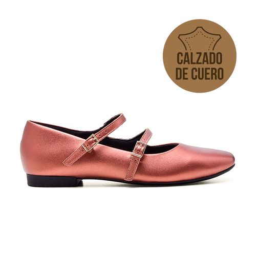 ZAPATO CASUAL TACO BAJO DE CUERO USAFLEX BECKY