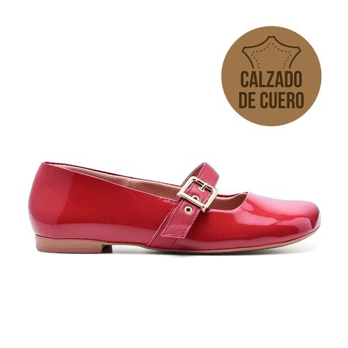 ZAPATO CASUAL TACO BAJO DE CUERO USAFLEX JULIET