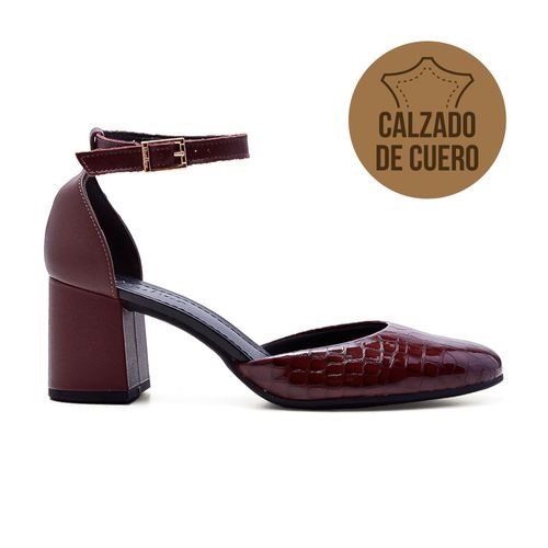 ZAPATO CASUAL TACO ALTO DE CUERO USAFLEX NOE