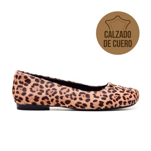 ZAPATO CASUAL TACO BAJO DE CUERO USAFLEX KALLY