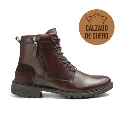 BOTA CASUAL DE CUERO HANKER GREGOR BROWN