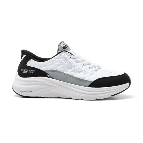 CHAMPION DEPORTIVO SKECHERS SLIP-INS CONTOUR FOAM COZY FIT LADY WHITE AND BLACK