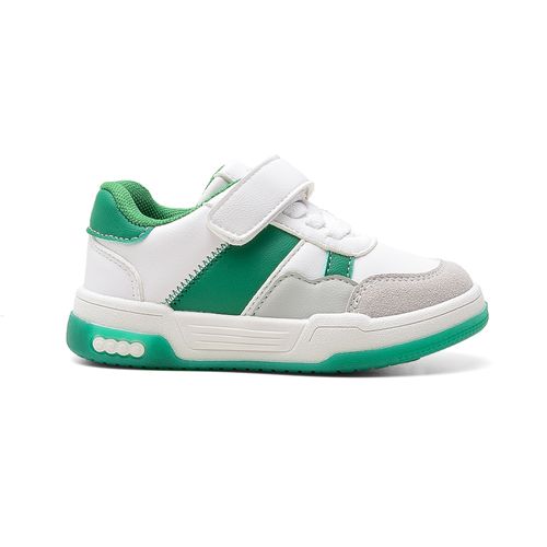 CHAMPION DEPORTIVO PARA NIÑOS AMERICAN SPORT LUCA CON VELCRO WHITE AND GREEN
