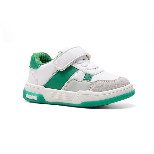 CHAMPION DEPORTIVO PARA NIÑOS AMERICAN SPORT LUCA CON VELCRO WHITE AND GREEN