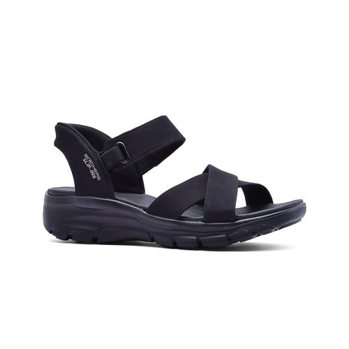 SANDALIA CASUAL SKECHERS SLIP-INS RELAXED FIT EASY GOING SOMEWHERE SUNNY BLACK